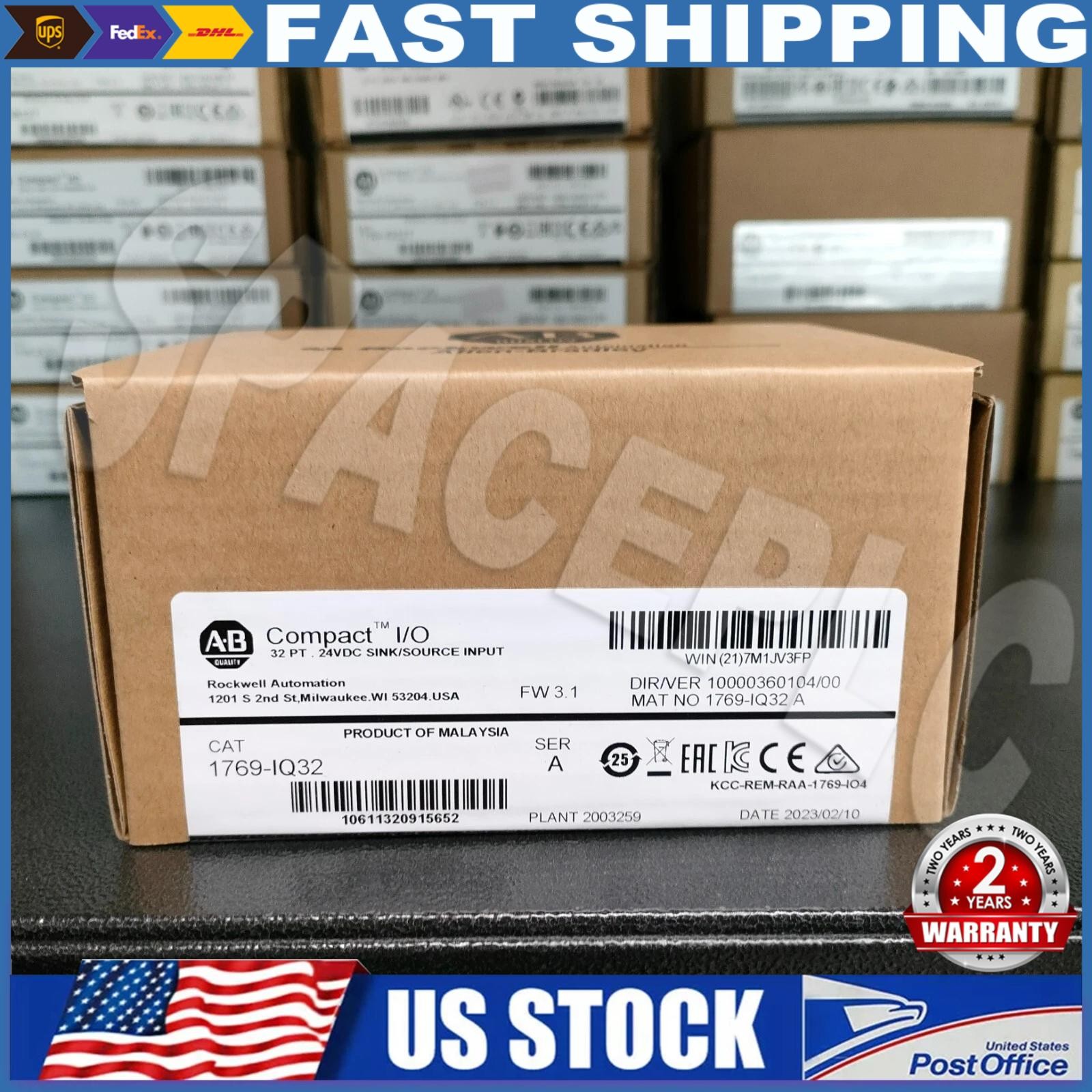 1 PC NEW Sealed AB 1769-IQ32 CompactLogix 24V DC Input Module 1769IQ32