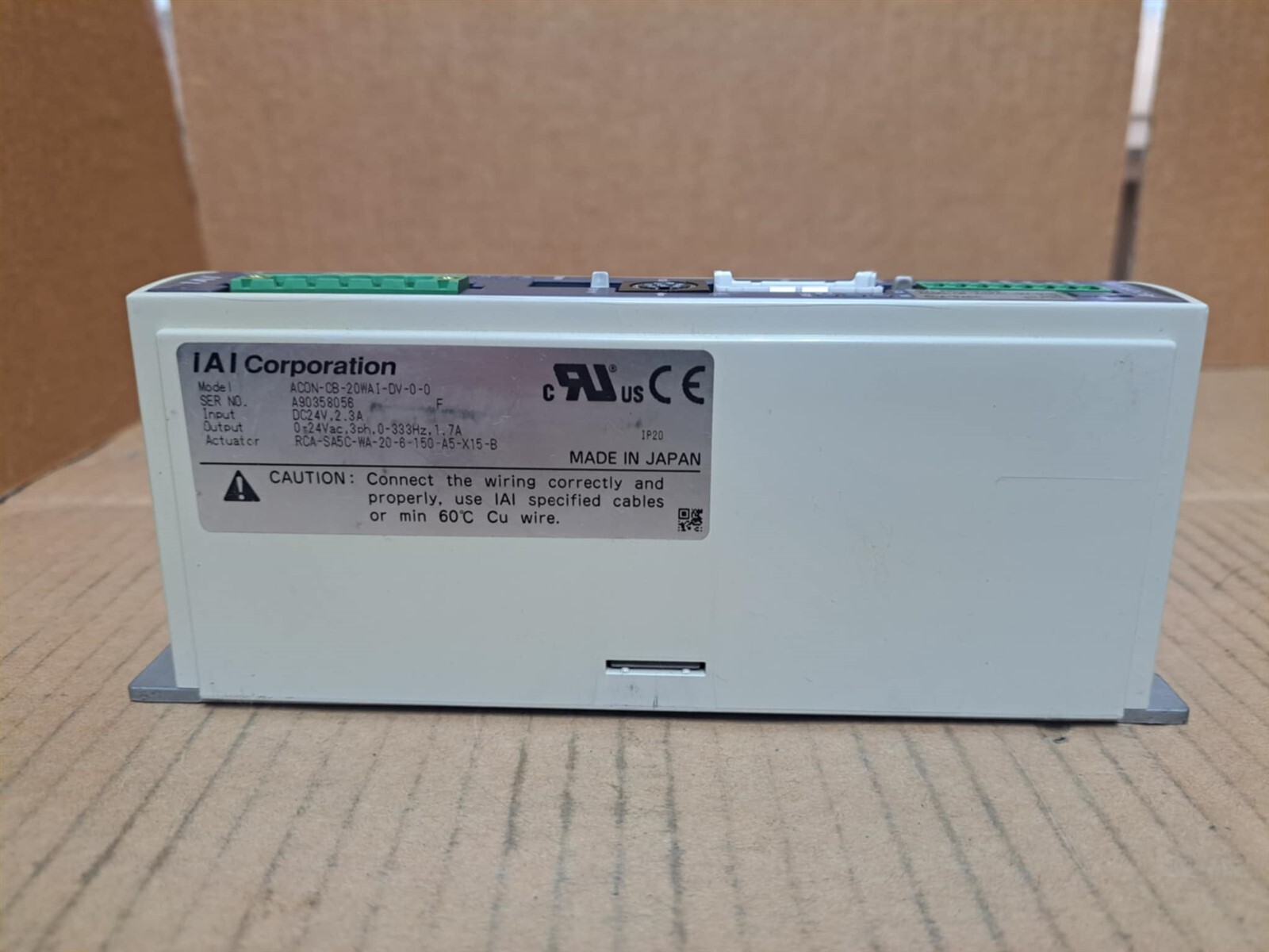 IAI Corporation Controller Model ACON-CB-20WAIHA-DV-0-0