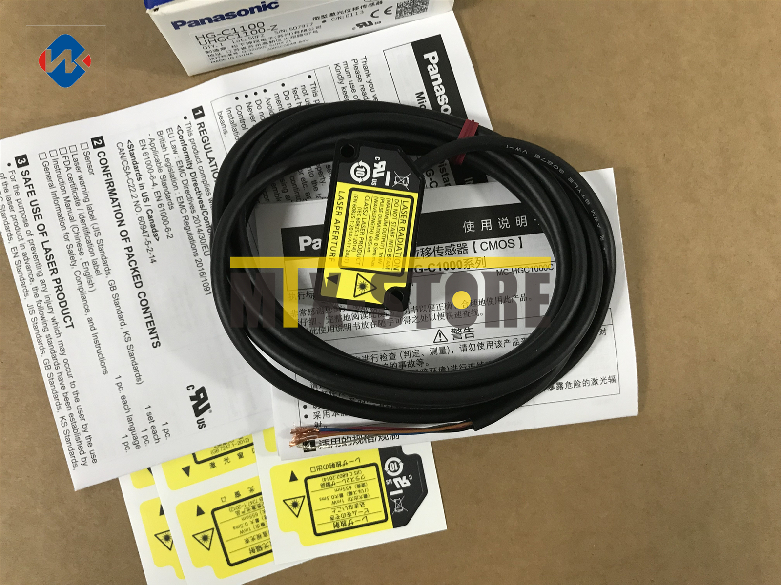 1pcs New Laser Displacement Sensor HG-C1100