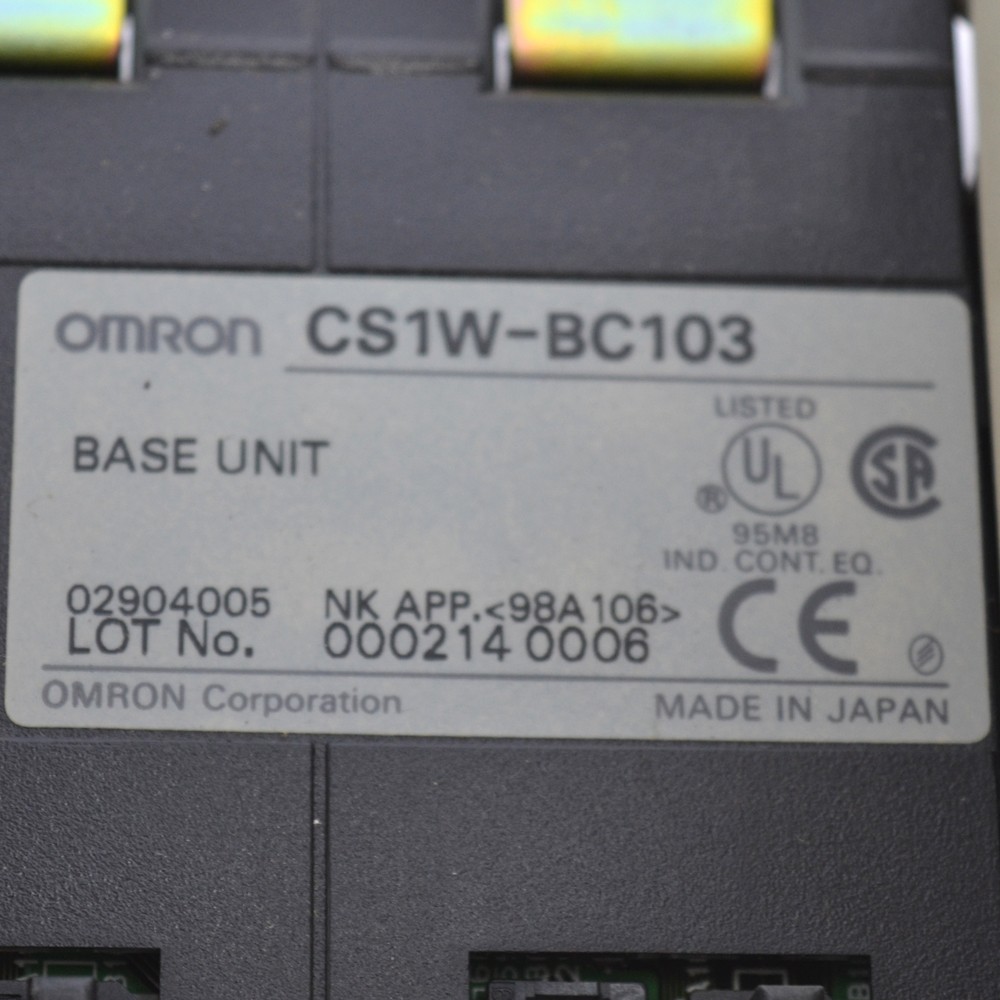 Omron I/O PLC Assembly w/ Base Unit Power Supply CPU Inputs Controller Link etc.