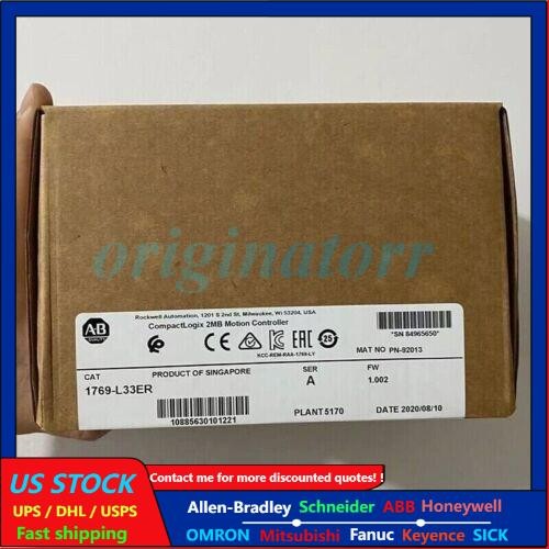New Sealed 1769-L33ER SER A CompactLogix 2MB Enet Controller 1769L33ER Free Ship