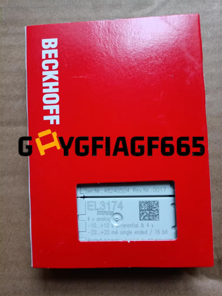 New BECKHOFF EL3174 Programmable Logic Controller Module DHL Express us free tax