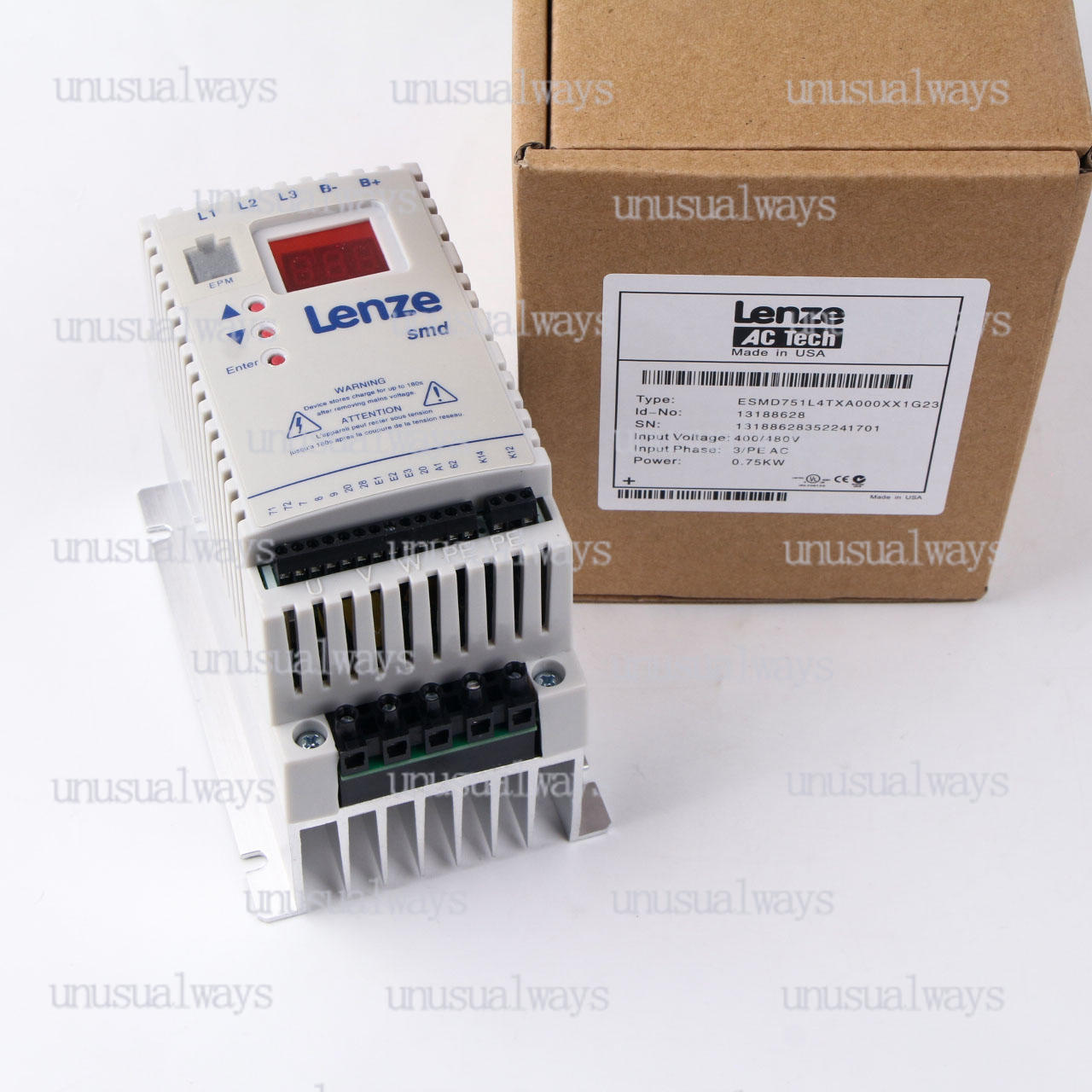 1piece NEW IN BOX Lenze frequency converter ESMD751L4TXA 380V 0.75KW