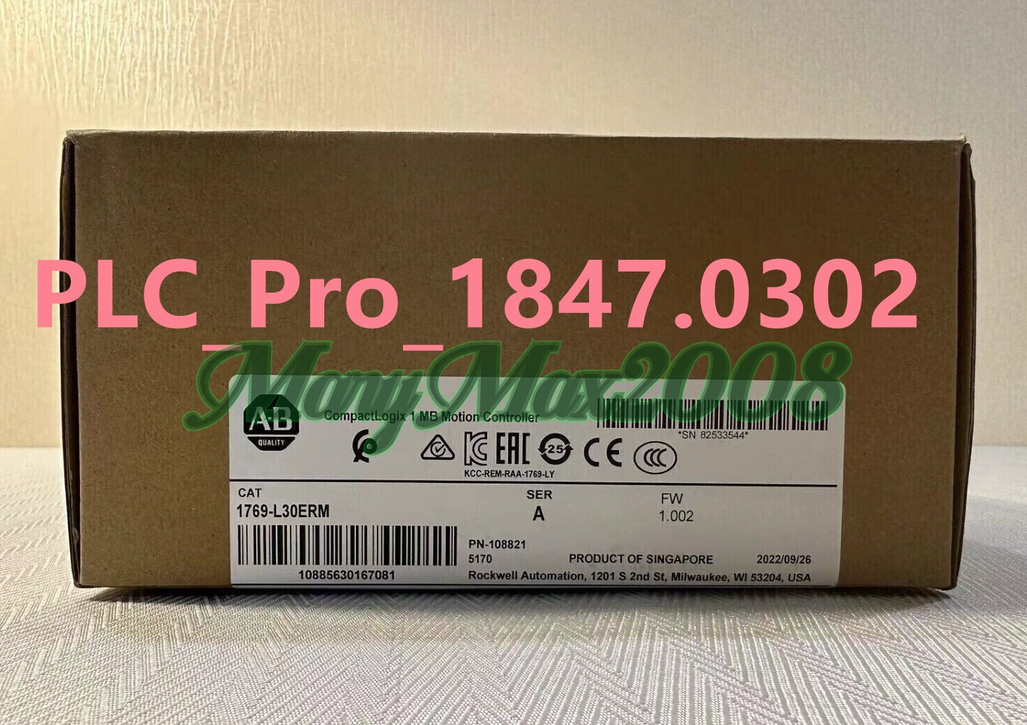 1PCS New AB 1769-L30ERM /A CompactLogix 1MB Motion Controller