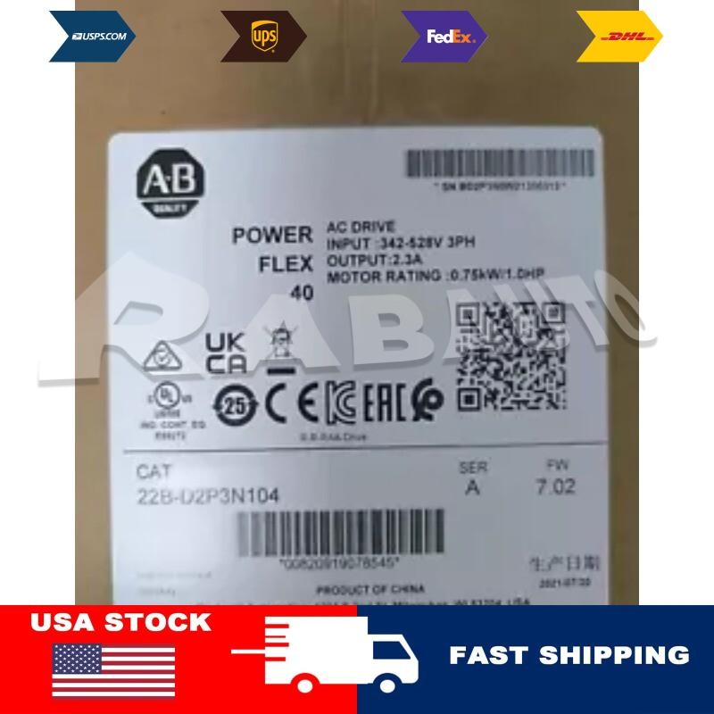 22B-D2P3N104 22BD2P3N104 NEW Allen Bradley PowerFlex 40 AC Drive US Free Tax