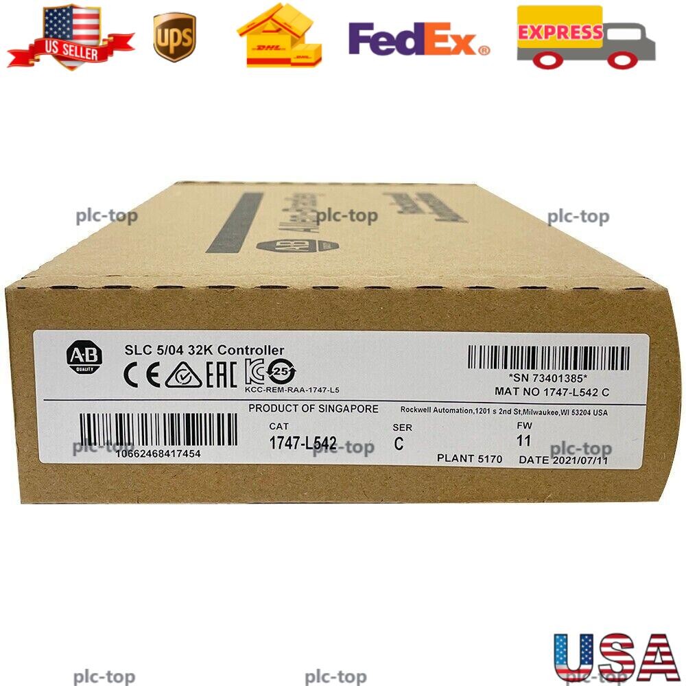 New Factory Sealed Allen-Bradley 1747-L542 /C SLC 500 5/04 CPU PROCESSOR UNIT