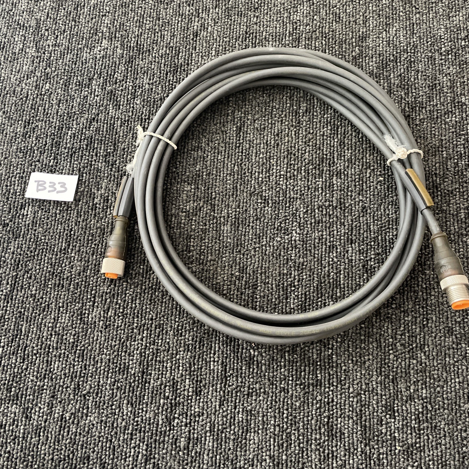5 PIN TWIST LOCK STRAIGHT 8025081 CABLE E12683-V A228 AWM SYLE 20549/10493