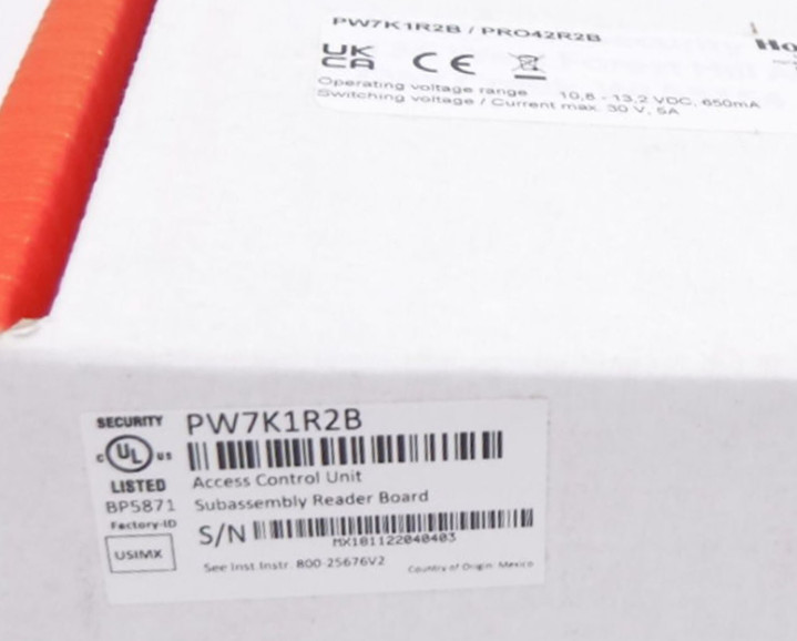 Honeywell PW7K1R2B Dual Reader Access Control Unit Subassembly