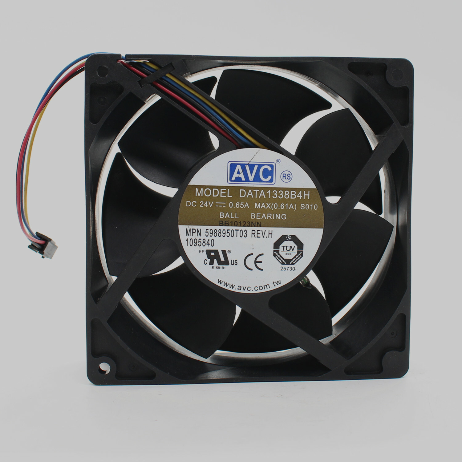 1pcs AVC DATA1338B4H 24V 12738 0.65A 127mm 12.7CM Double Ball Cooling Fan