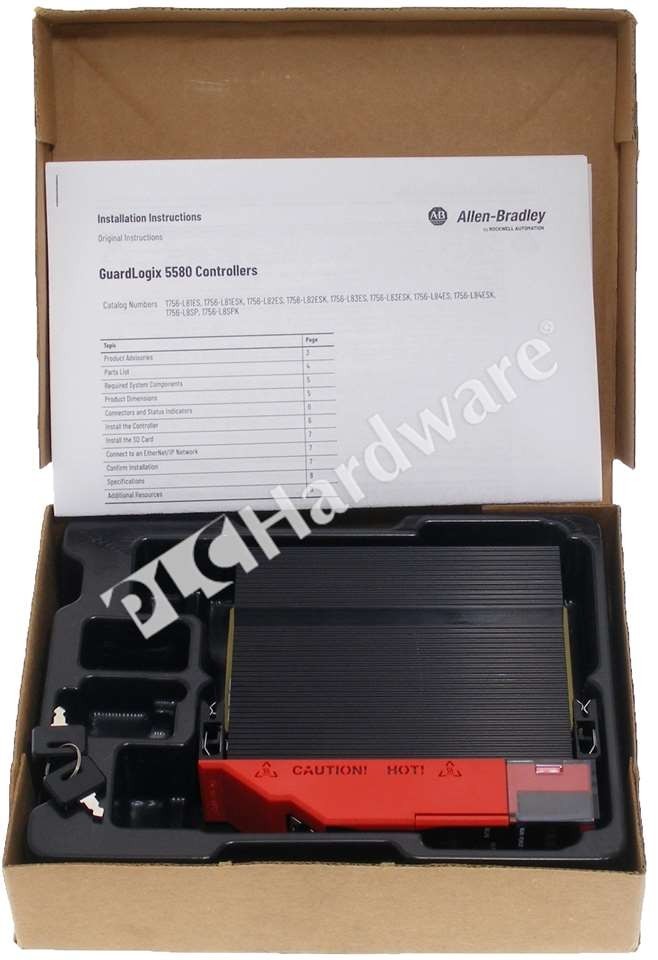 Open Pre-owned Allen Bradley 1756-L83ES /B GuardLogix 5580 15MB Memory Processor