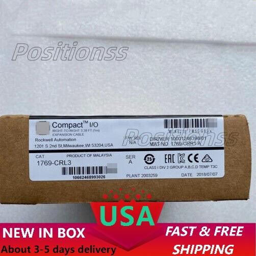 1769-CRL3 AB 1769CRL3 Processor PLC Controller New In Box Fast Shipping#HT