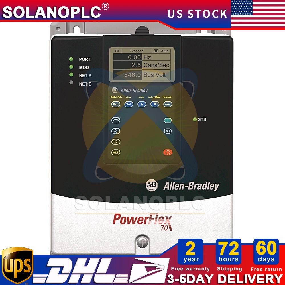 Allen-Bradley 20AC5P0A0AYNANC0 3-Phase 2.2kW 5A 400V 3HP AC Drive US Free Tax