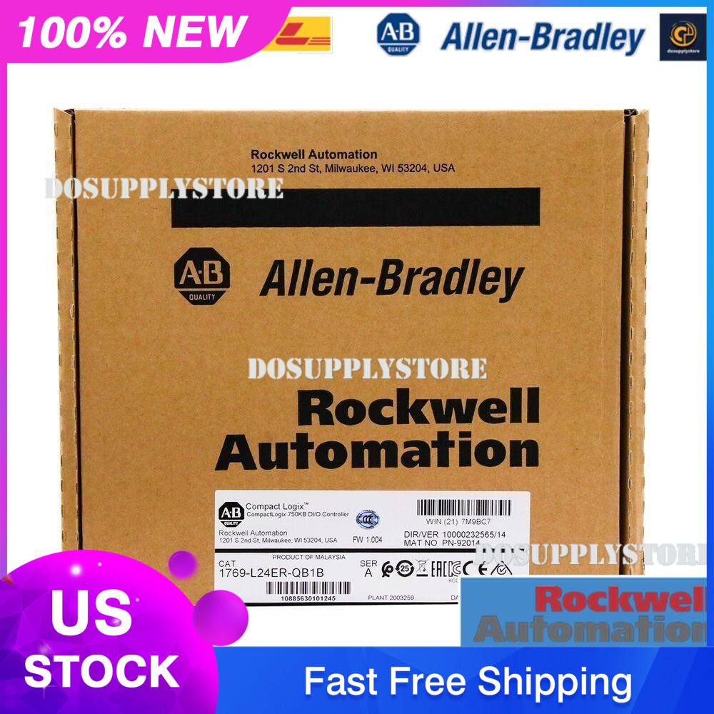 Allen-Bradley CompactLogix 1769-L24ER-QB1B 750KB DI/O Controller 1769L24ERQB1B