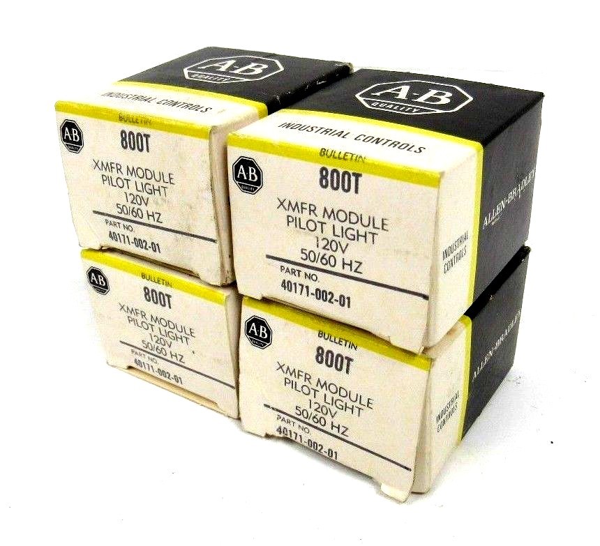 NEW LOT OF 4 ALLEN BRADLEY 40171-002-01 XMFR MODULE PILOT LIGHT 4017100201 800T