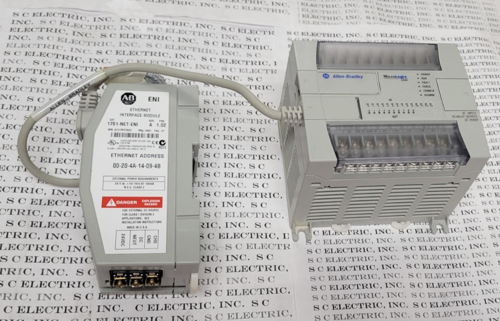 ALLEN BRADLEY 1761-NET-ENI, 1762-L24BXB MICROLOGIC