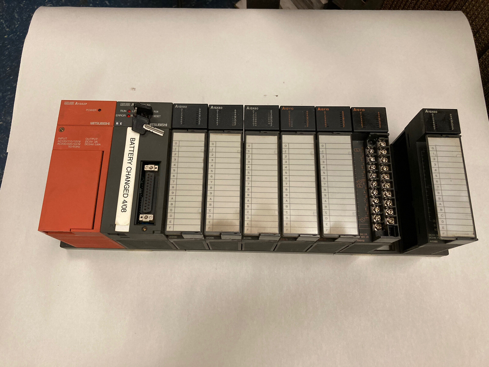Mitsubishi,A1S62P/A1SCPU-S1/A1SX80/A1SY10/A1SX80,Rack