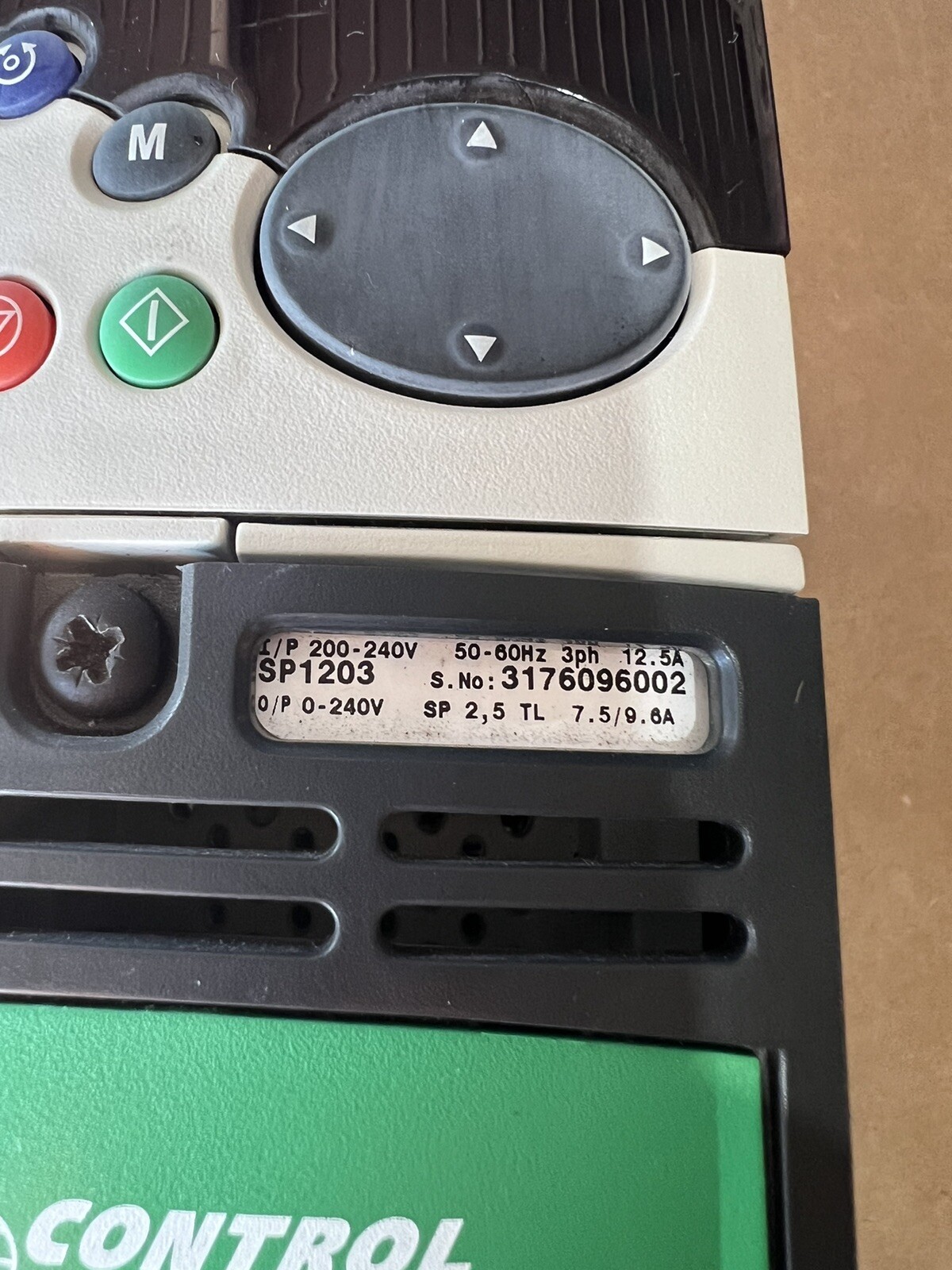 Emerson Nidec Control Techniques Unidrive SP1203 Inverter Fast Ship