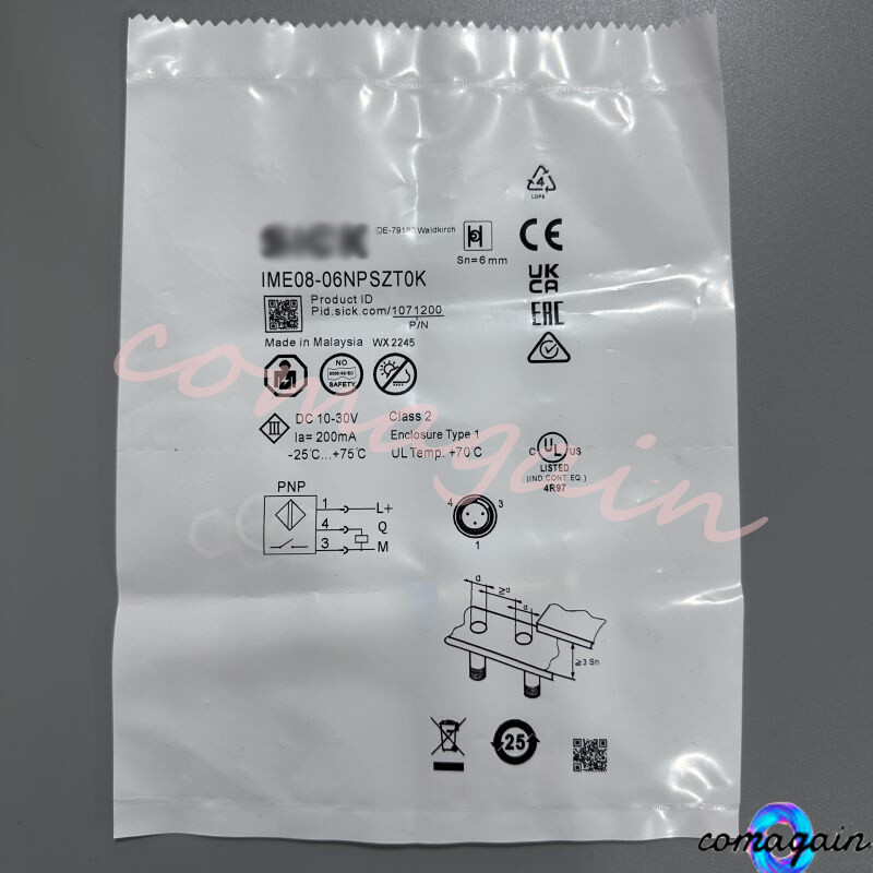 New 10-30VDC 200mA 6mm For Sick IME08-06NPSZT0K Proximity Switch Sensor