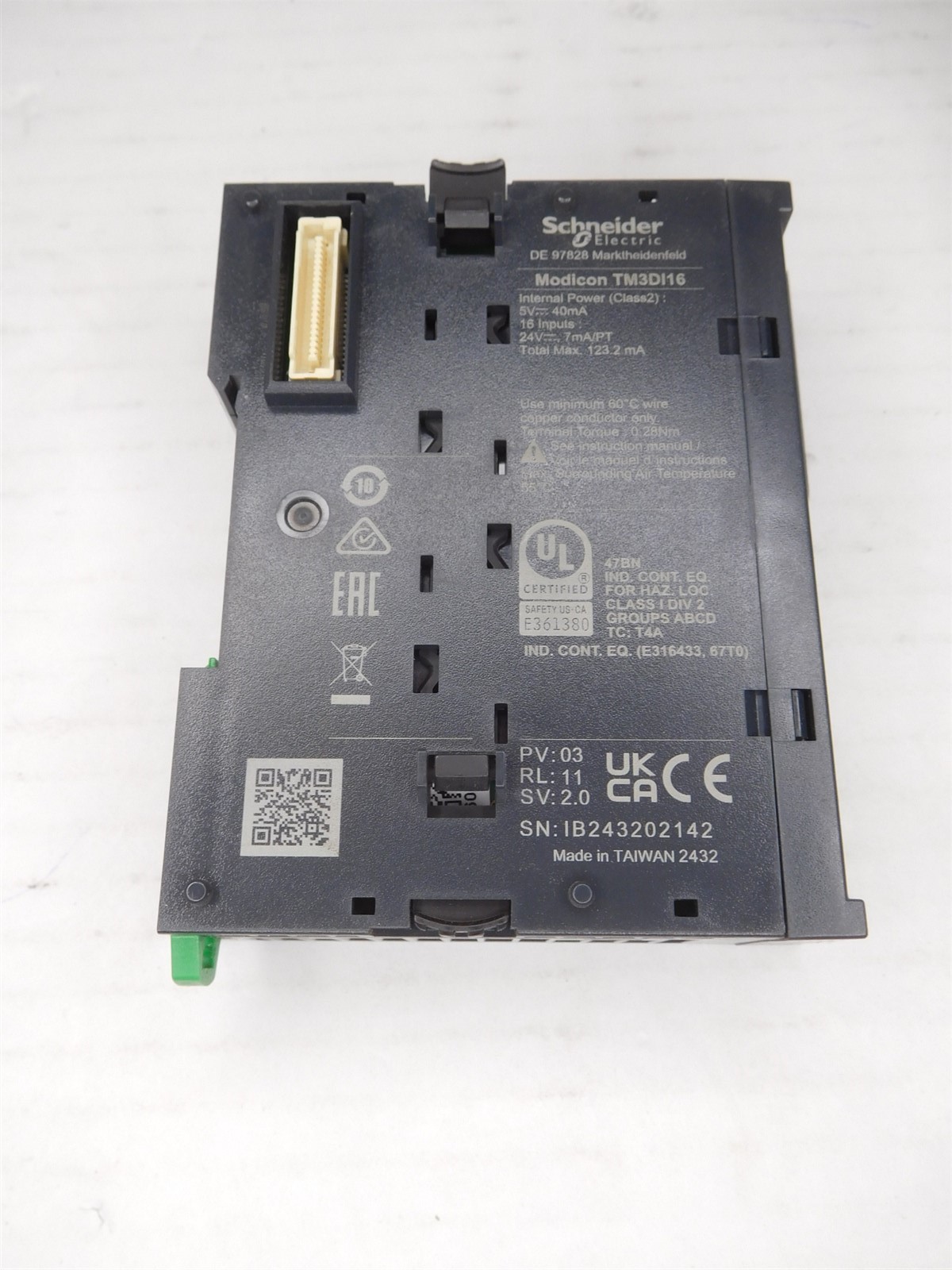 SCHNEIDER TM3DI16 Modicon PLC Input Module (020326)