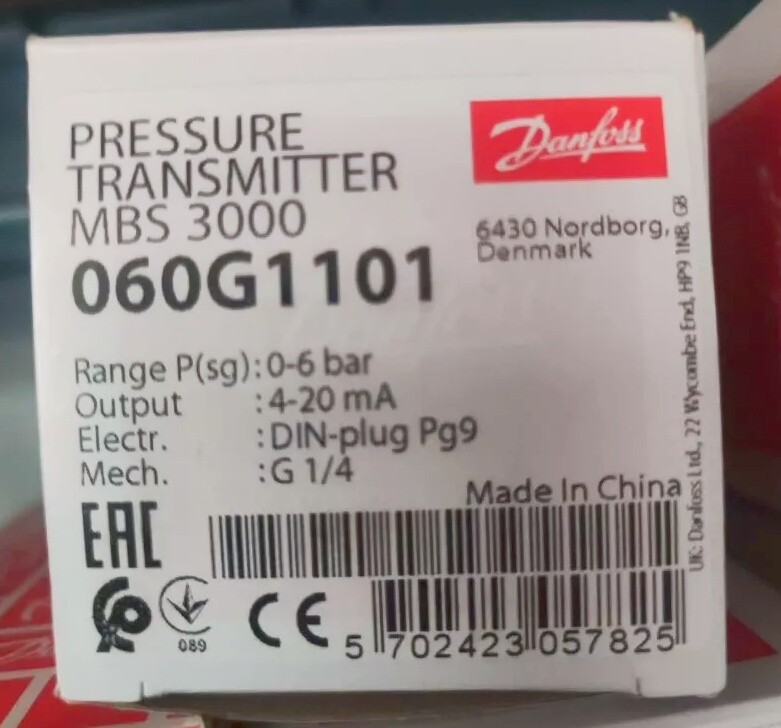 Brand New DANFOSS MBS3000 060G1101 Pressure Transmitter UPS Delivery –