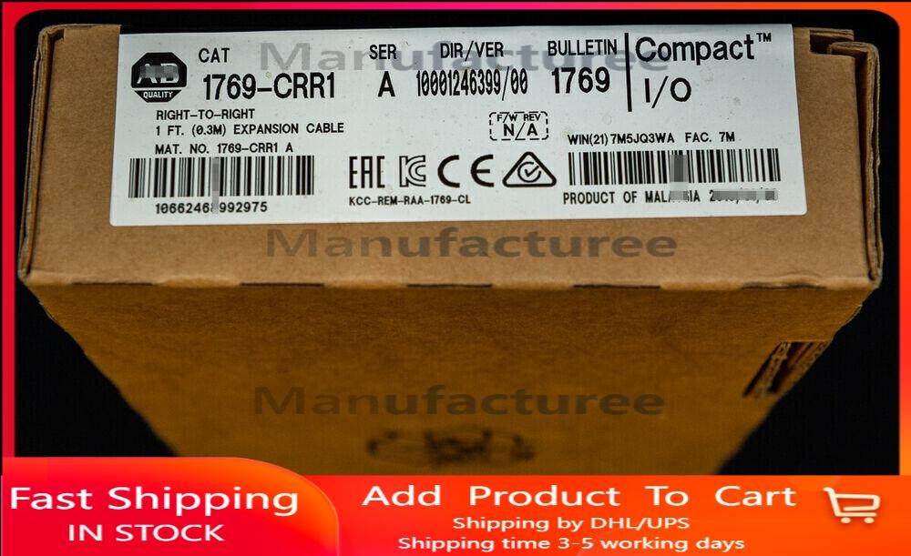 1769-CRR1 CompactLogix Right-To-Right Cable Surplus SEALED 1769-CRR1 New 1pcs