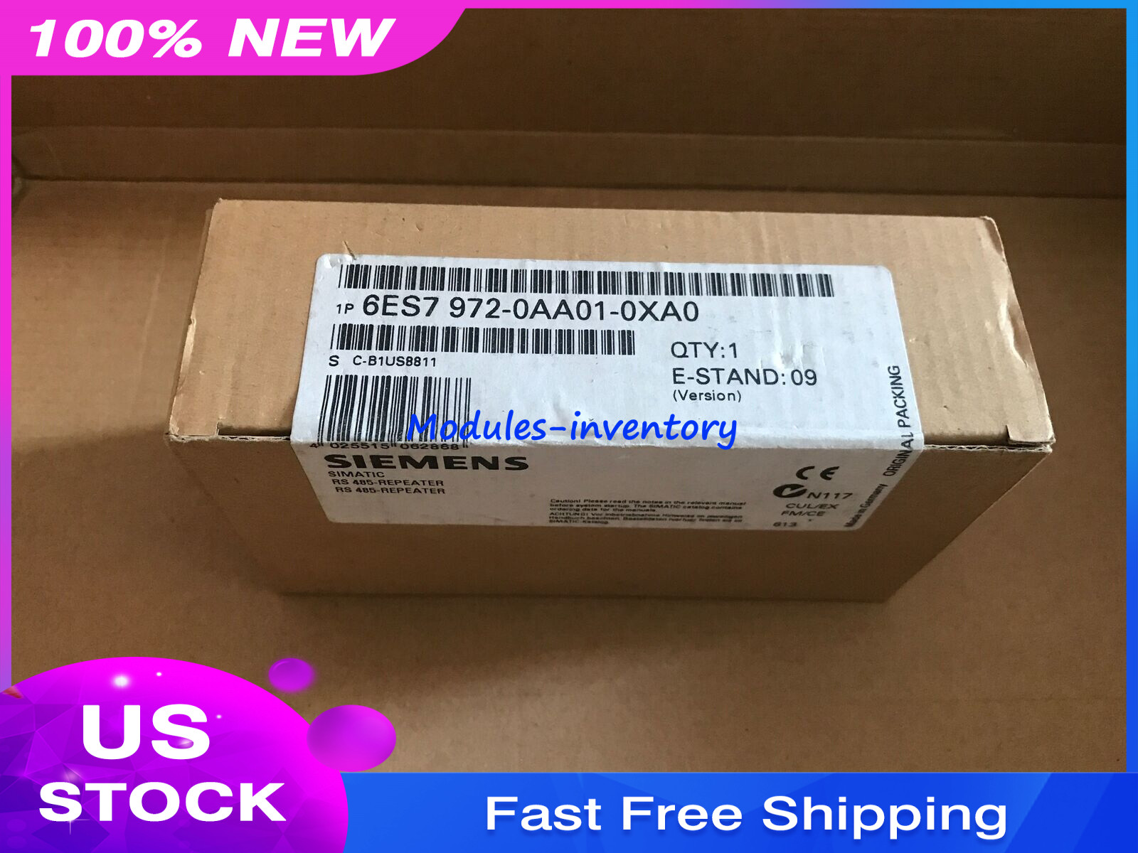 Siemens PLC 6ES7972-0AA01-0XA0 6ES7 972-0AA01-0XA0 New In Box