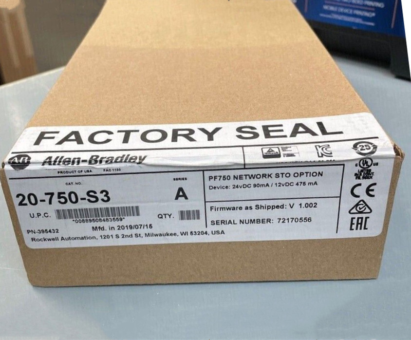 New 20-750-S3/A Network Safe Torque Module PowerFlex 750 Fast Shipping