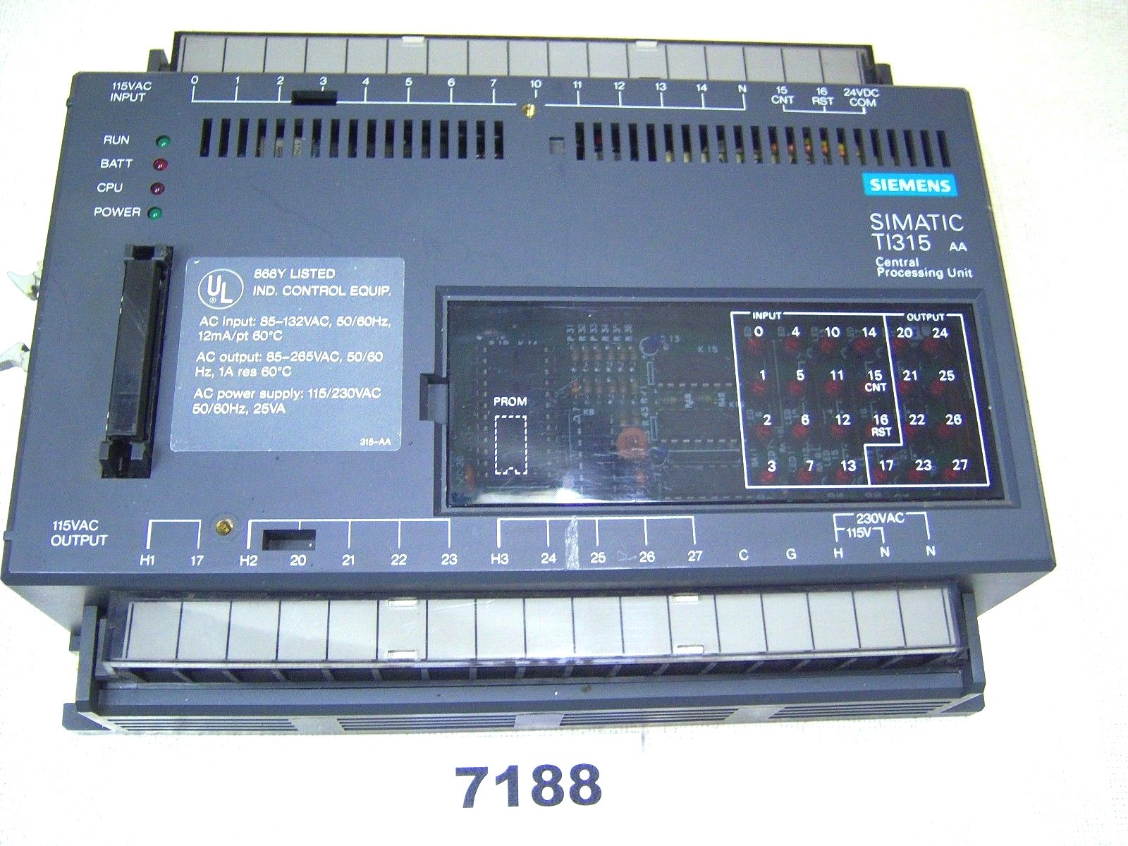 Siemens CPU Module TI315 AA TI315AA