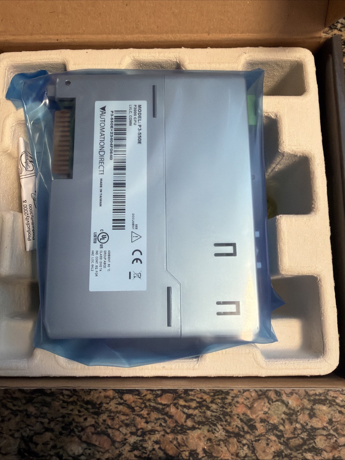 NEW AUTOMATION DIRECT P3-550E Productivity 3000 PLC, CPU w/ LCD Display
