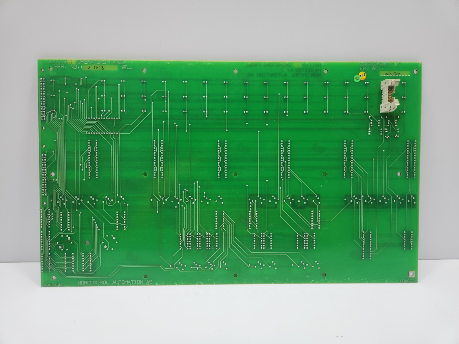 NORCONTROL NA1112.1 OPERATORS PANEL CARD HA220782A/A/