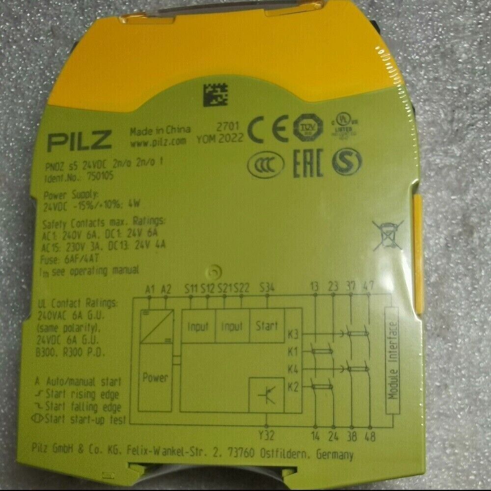 750105 1PC New MUSHROOM PNOZ Safety Relay 750105
