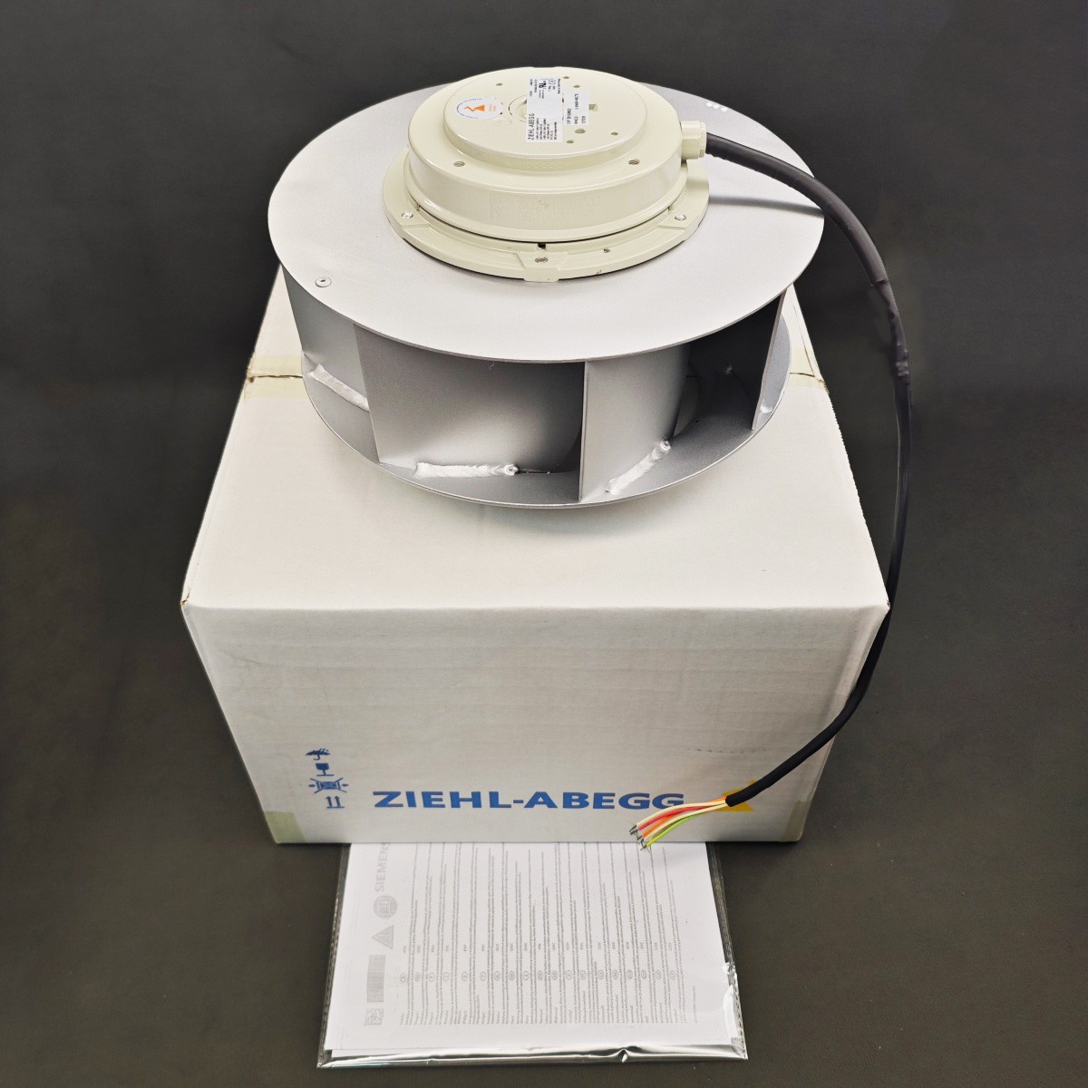 New RH28M-2DK.3F.1R Centrifugal Fan for ZIEHL-ABEGG Siemens Inverter Cooling US