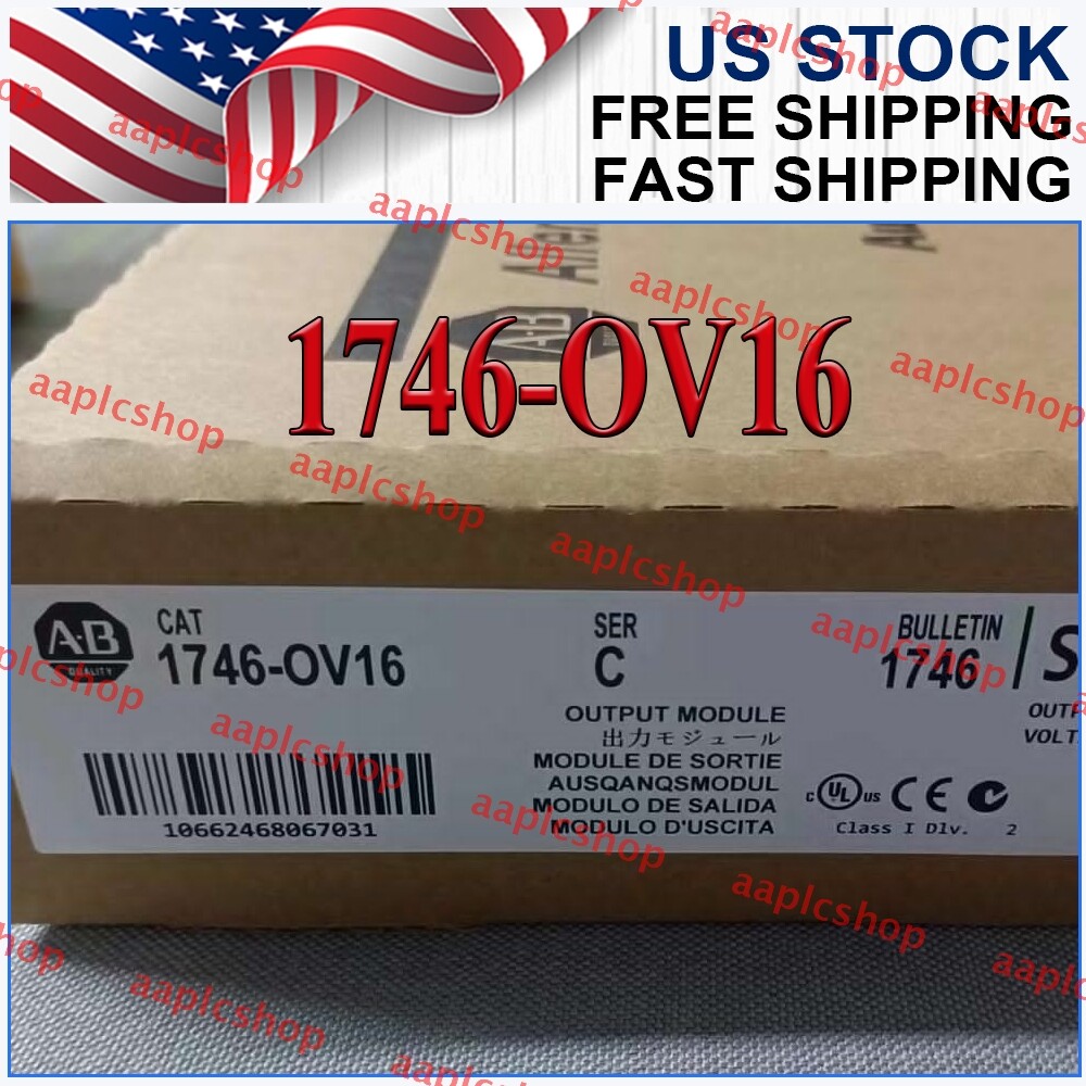 AB 1746-OV16 SER C SLC 500 Output Module Allen Bradley1746OV16 New Sealed US
