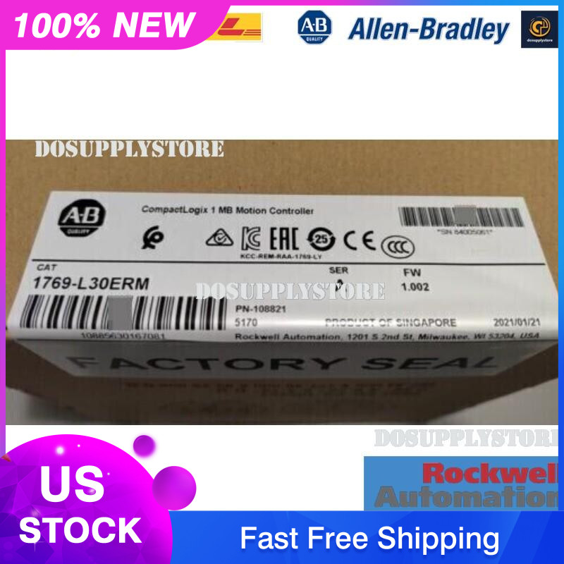 NEW Factory Sealed AB 1769-L30ERM CompactLogix 1 MB Motion Controller 1769L30ERM