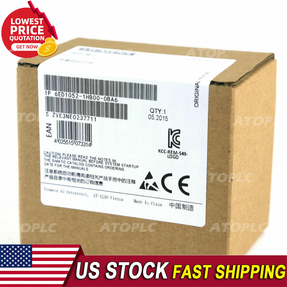 New Siemens 6ED1052-1HB00-0BA6 6ED10521HB000BA6 LOGO 24RC logic module