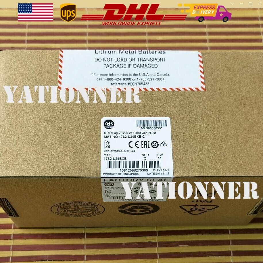 New Sealed AB Allen Bradley 1762-L24BXB / C MicroLogix 1200 24 Point Controller