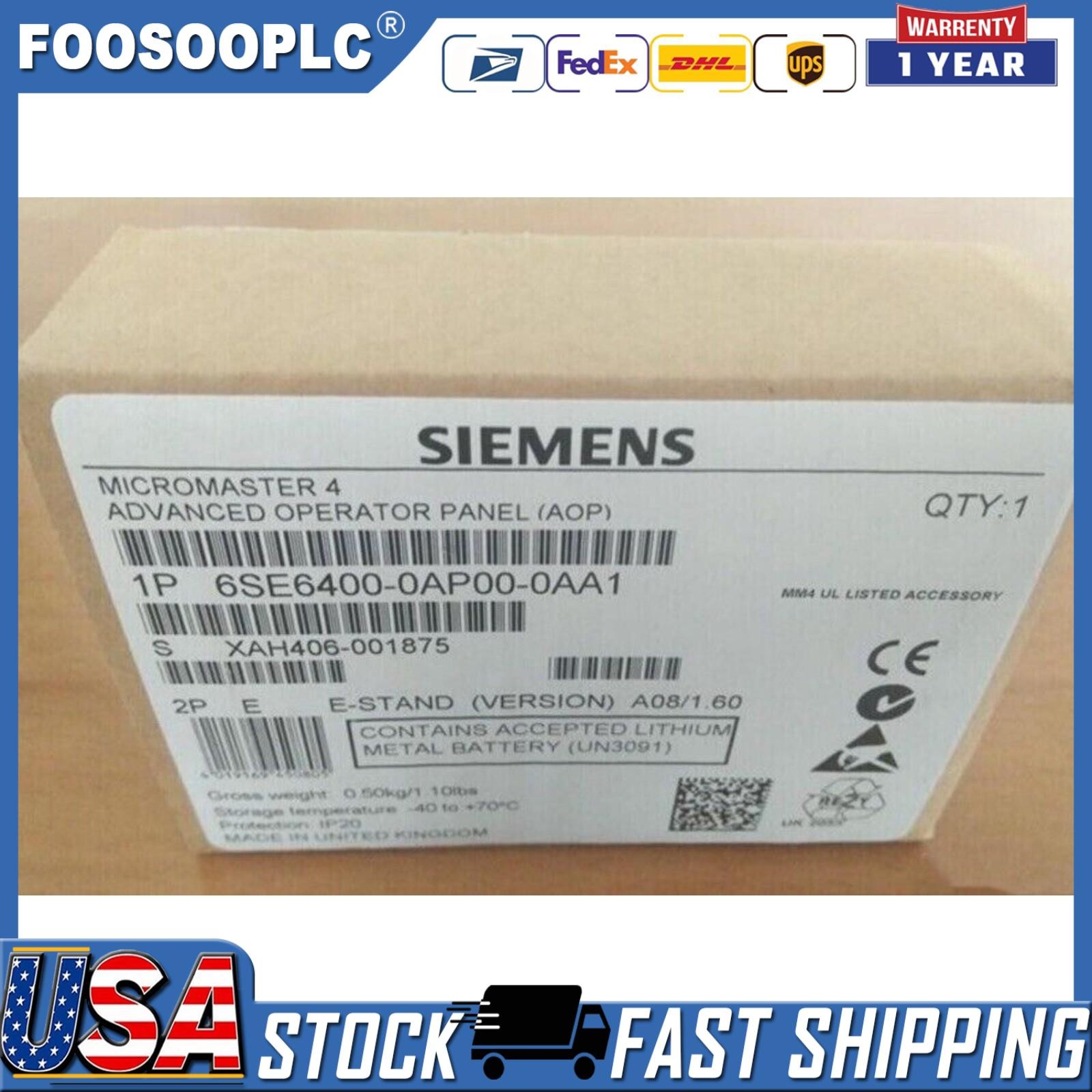 New Siemens 6SE6400-0AP00-0AA1 6SE6 400-0AP00-0AA1 Advanced Operator Panel