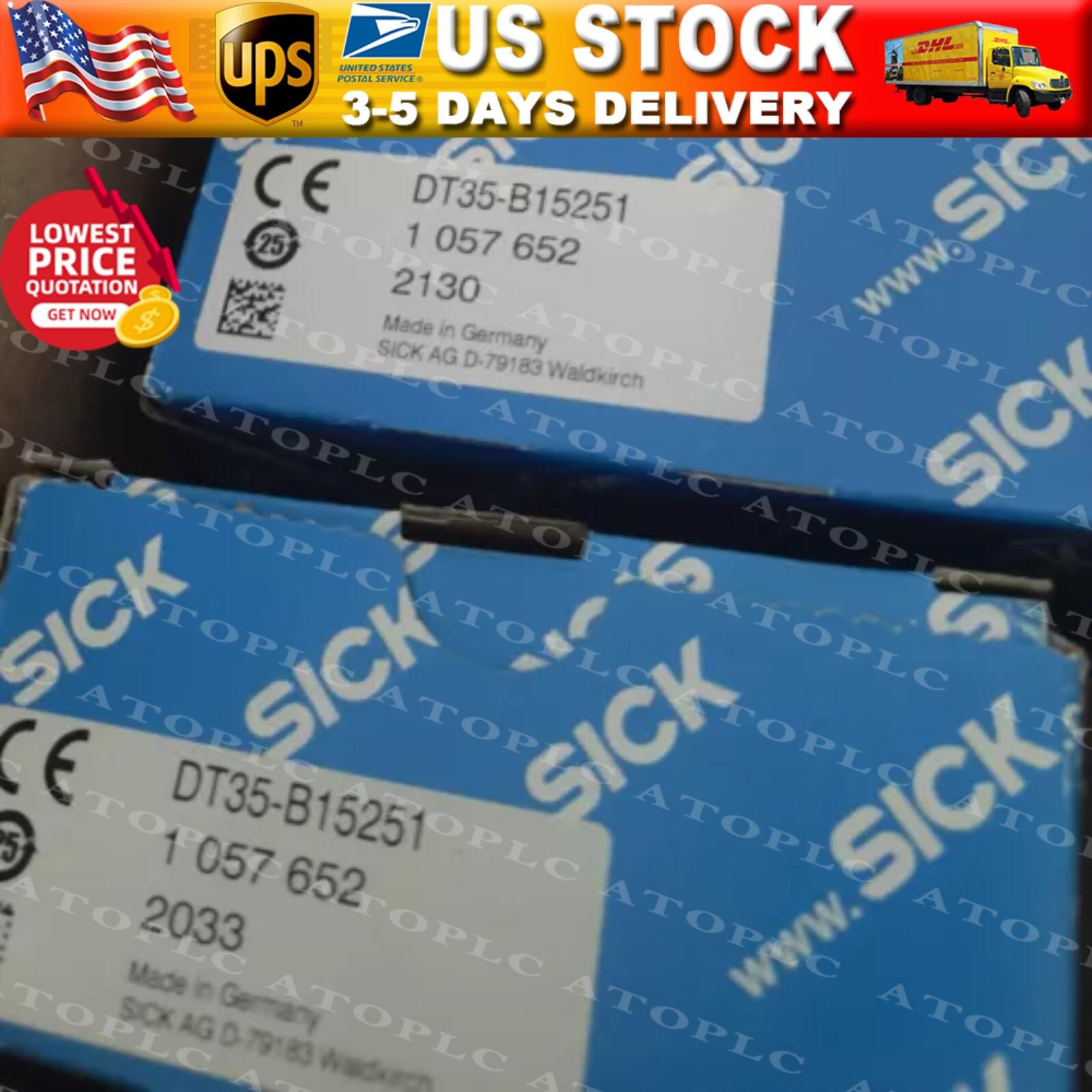 New Sick DT35B15251 1057652 DT35-B15251 Laser distance sensor