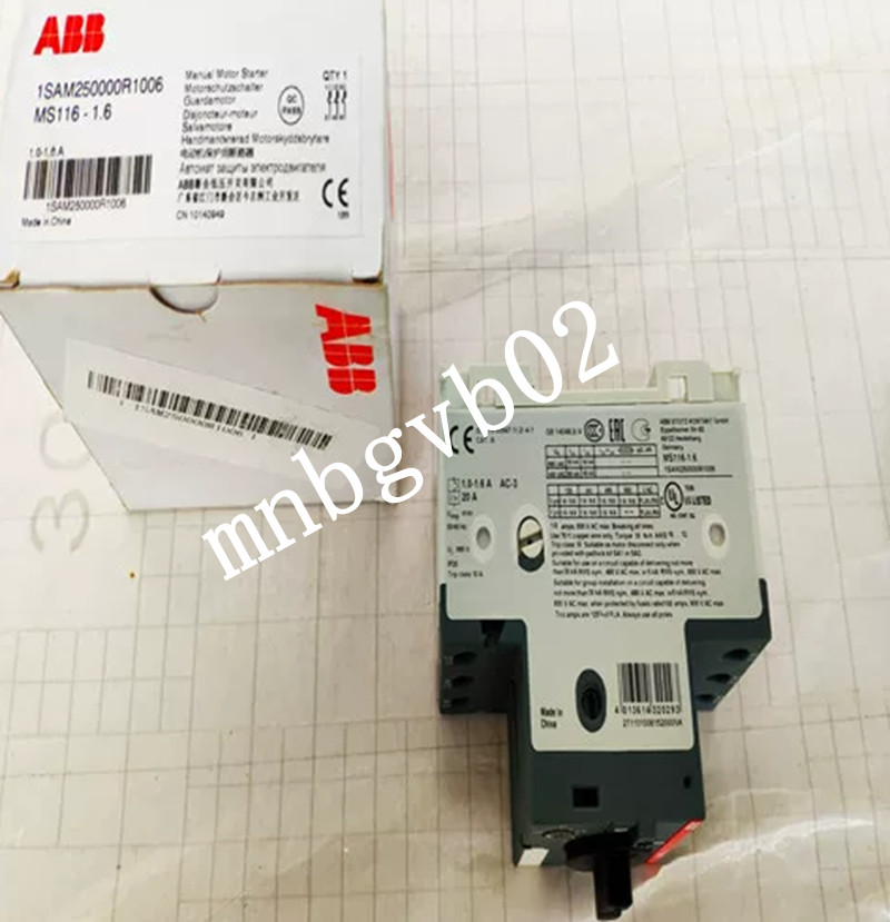 1PC New ABB circuit breaker protector MS116-1.6
