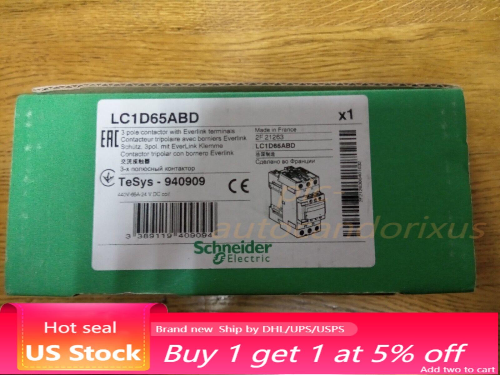 Schneider LC1D65ABD Contactor 65A New In Box Fast Shipping