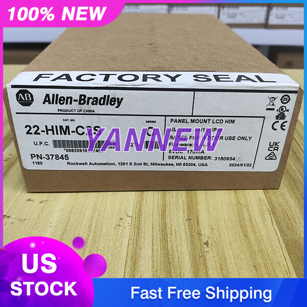 Brand New Allen-Bradley 22-HIM-C2S PowerFlex Panel Mount LCD HIM Free Shipping