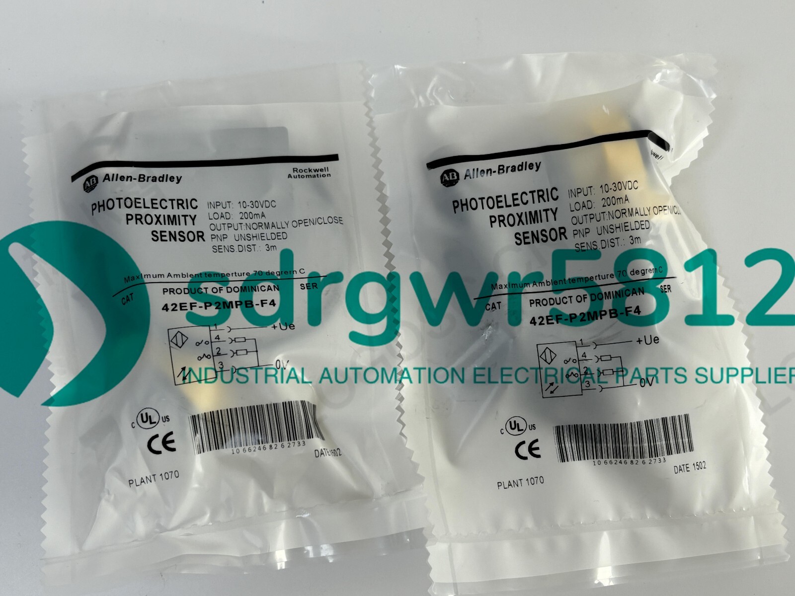 1PCS New For Allen Bradley 42EF-P2MPB-F4 Photoelectric switch Fast delivery