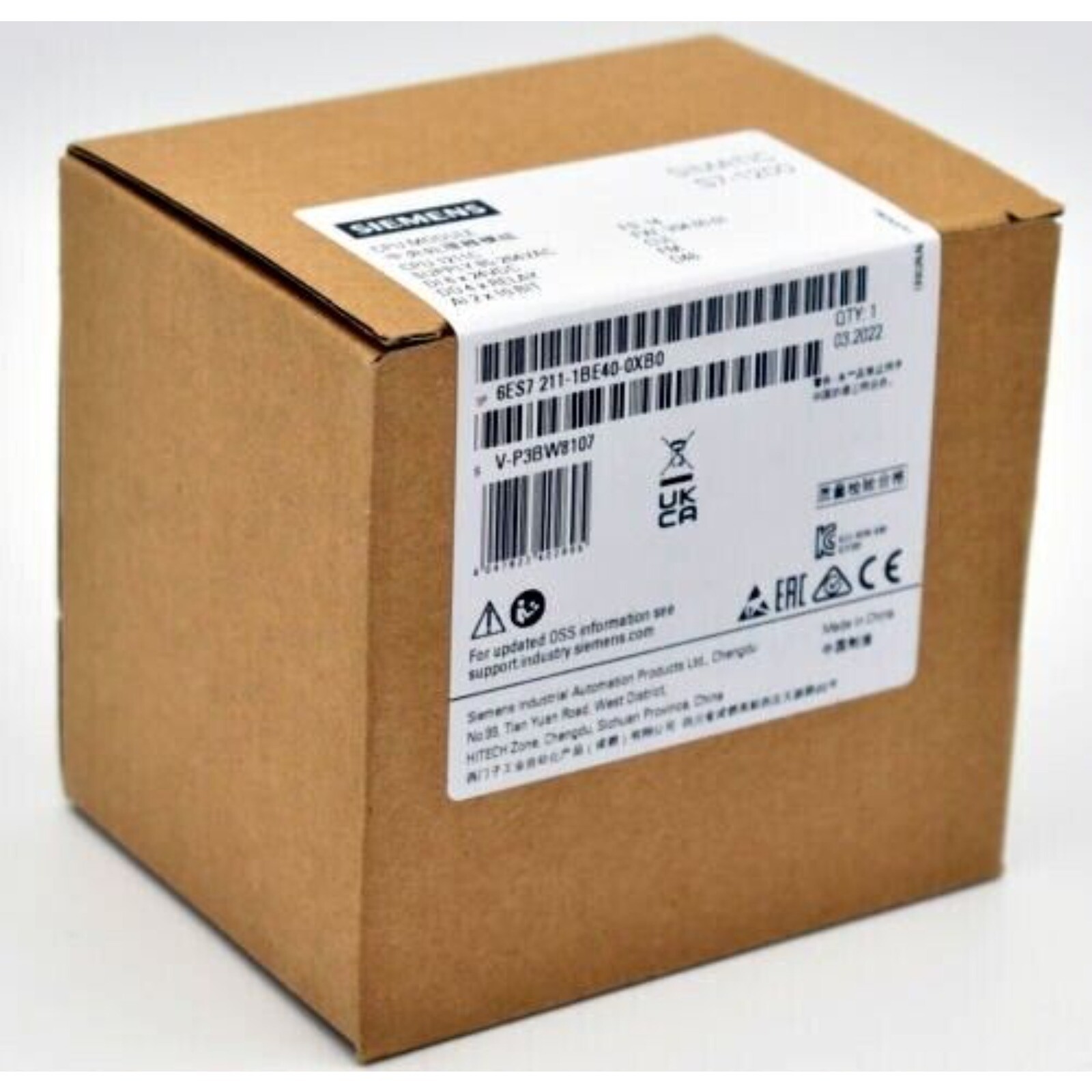 New Siemens SIMATIC S7-1200 CPU 1211C 6ES7211-1BE40-0XB0 6ES72111BE400XB0