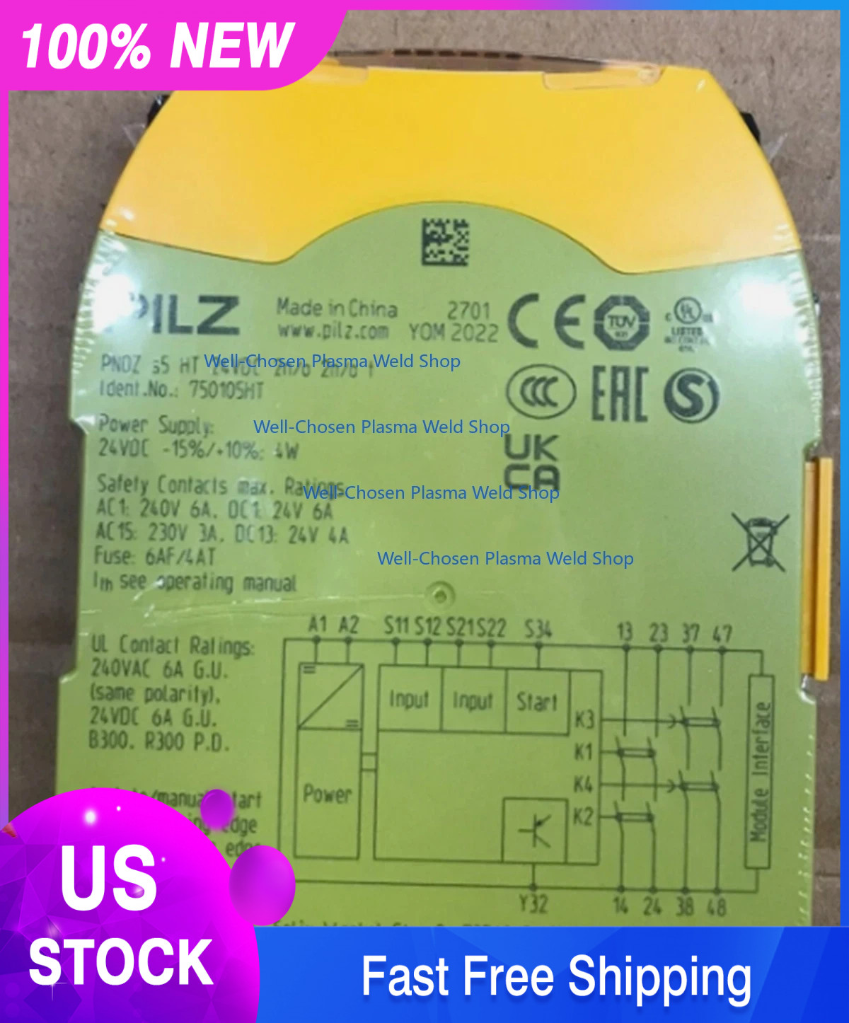 750105 1PCS Brand New pilz 750105 PNOZ S5 24VDC Fast delivery