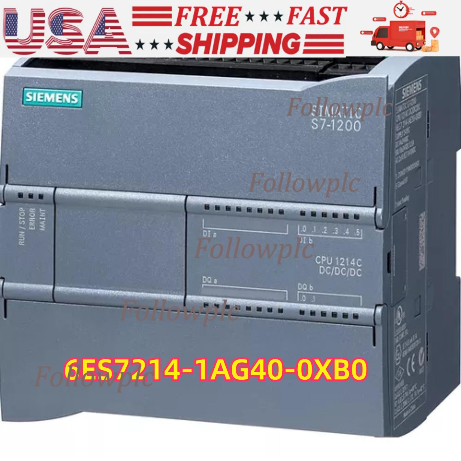 New Siemens 6ES7 214-1AG40-0XB0 SIMATIC S7-1200 CPU 1214C 6ES7214-1AG40-0XB0