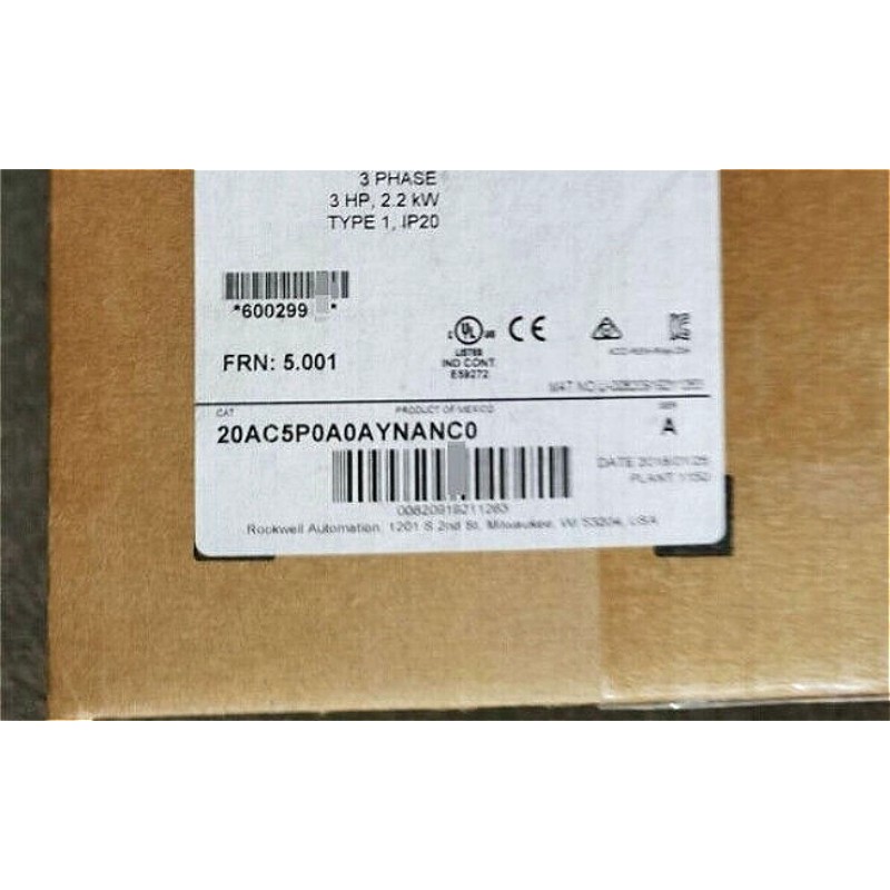 20AC5P0A0AYNANC0 Allen Bradley AC VFD Variable Frequency Drive Service