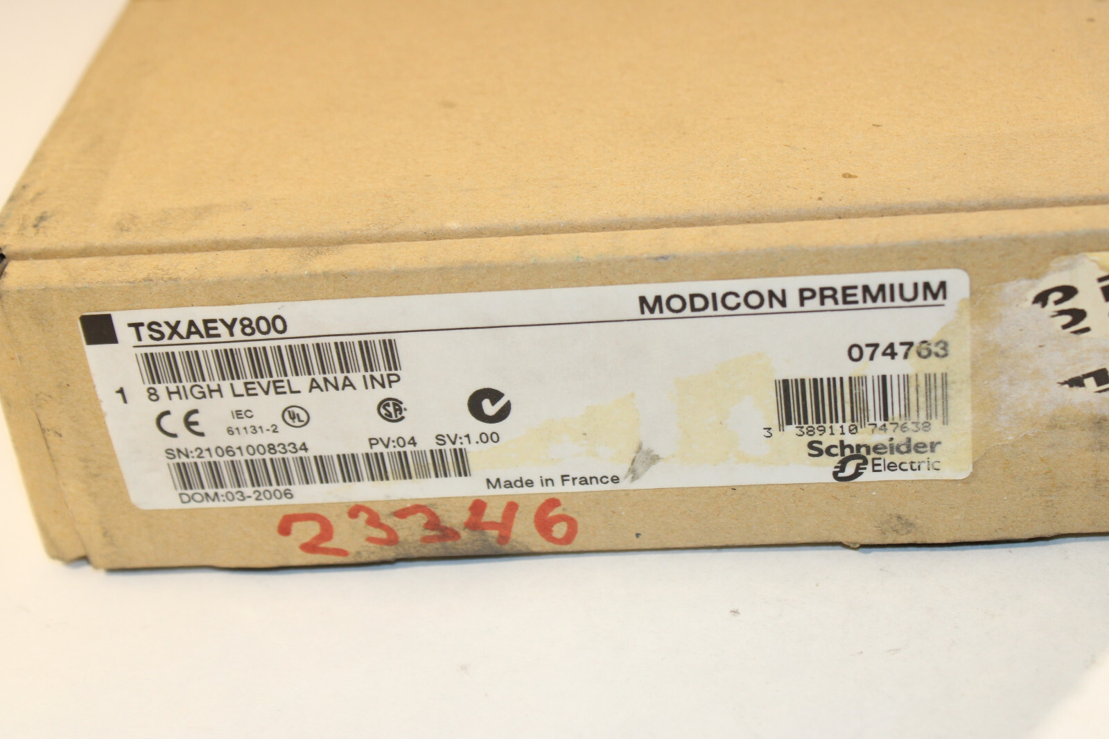 Schneider TSXAEY800 High level analog board NEW