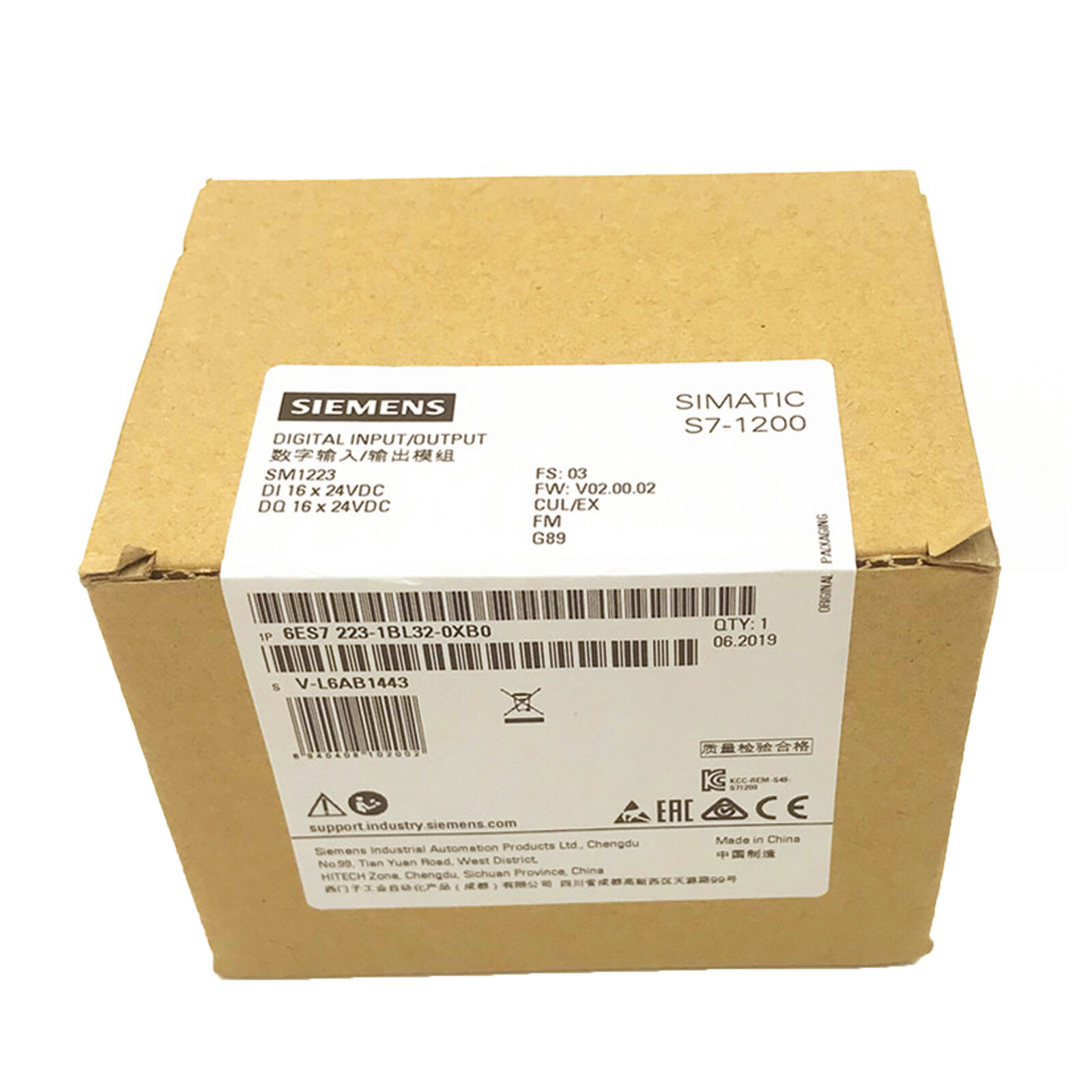 One New SIEMENS SIEMENS 6ES7 223-1BL32-0XB0 6ES7223-1BL32-0XB0 – US Stock