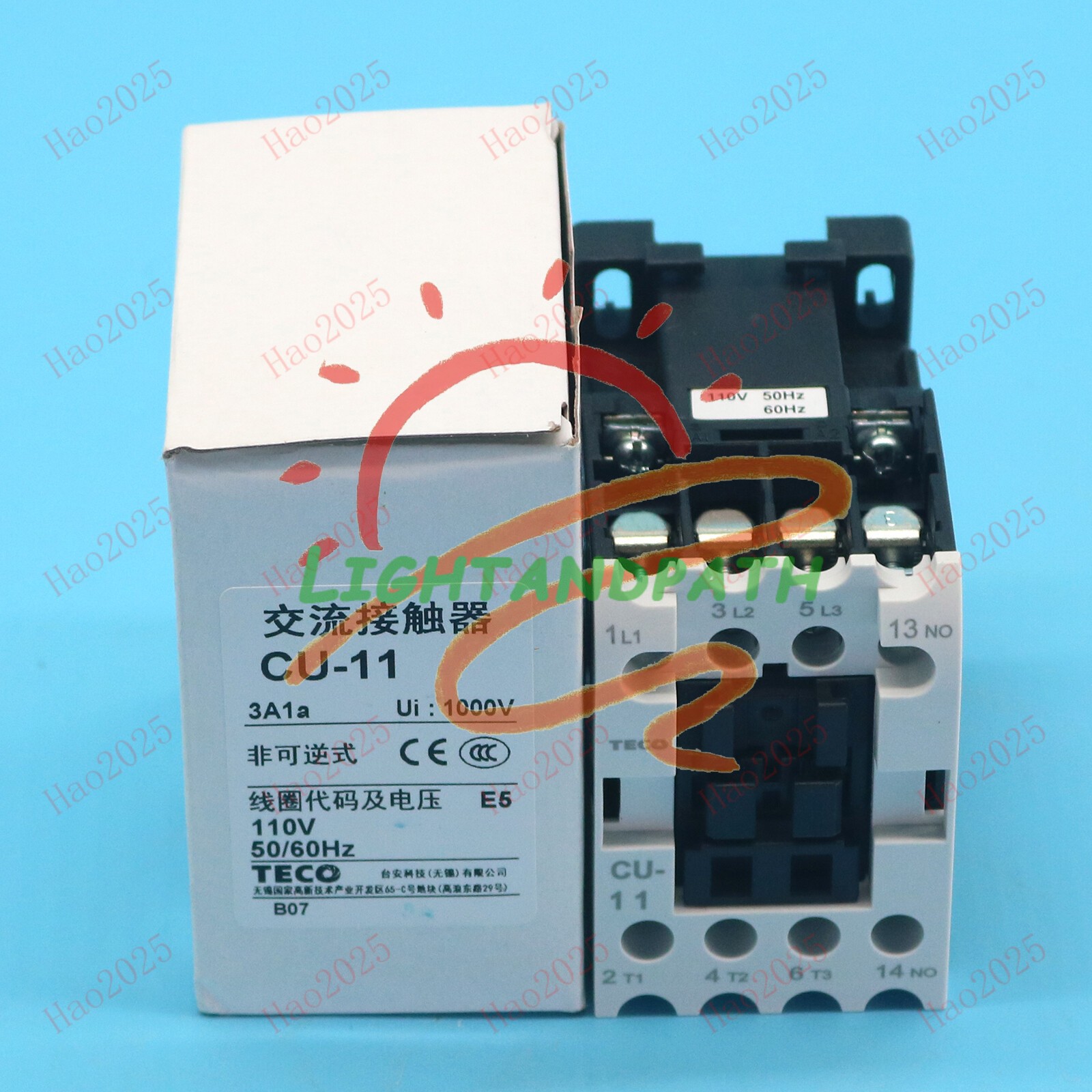 CU-11 110V For TECO Taian New AC Contactor Fast Shipping #G