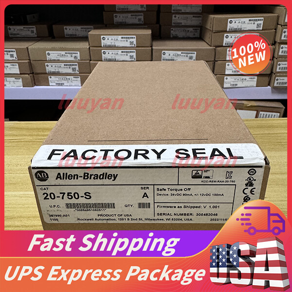 20-750-S Safe Torque Off Option Module New Sealed Allen-Bradley Fast Ship